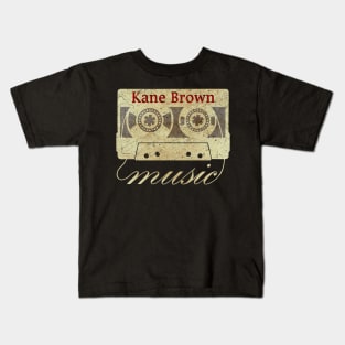 cassette tape vintage Kane Brown Kids T-Shirt